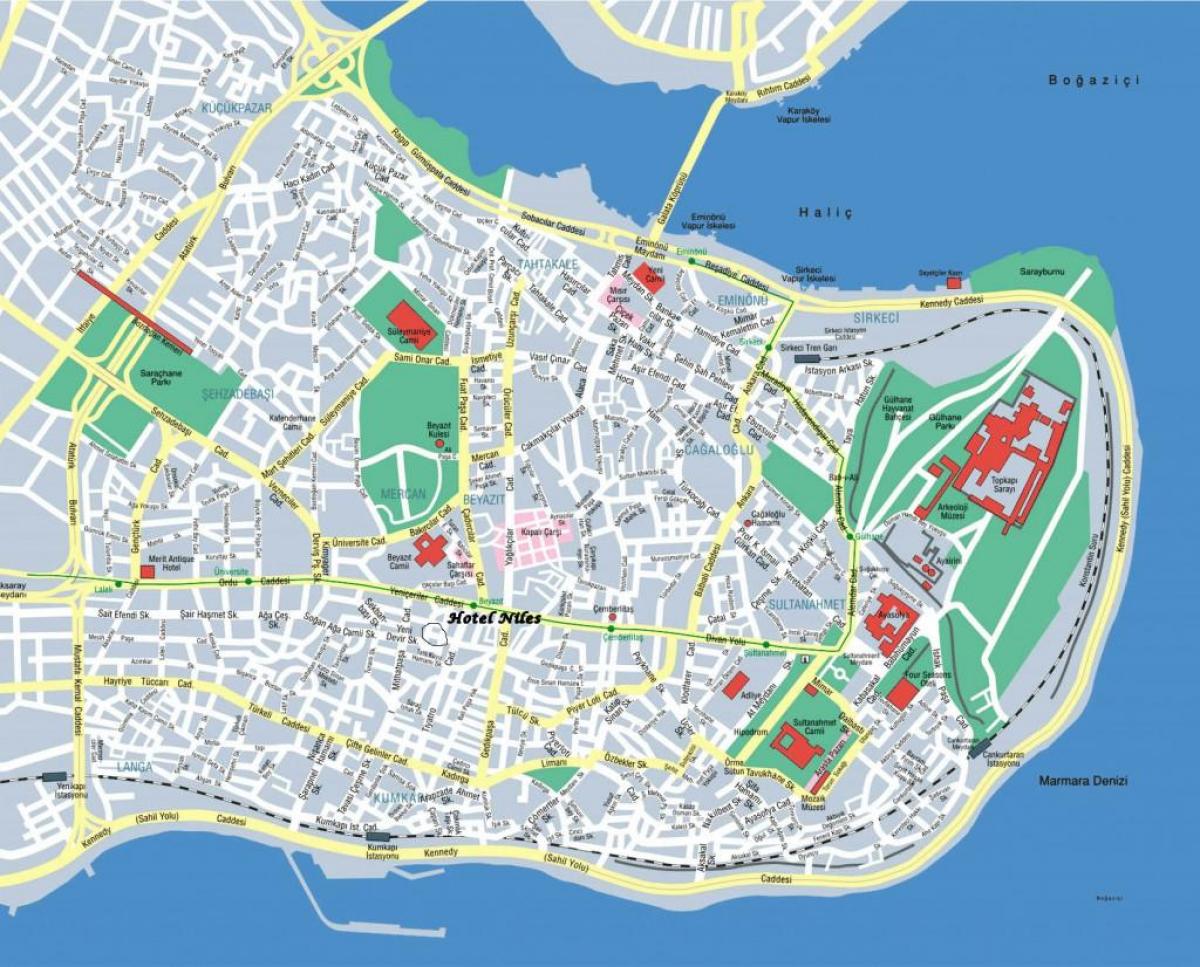 istanbul sultanahmet map