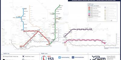 Istanbul metro line map