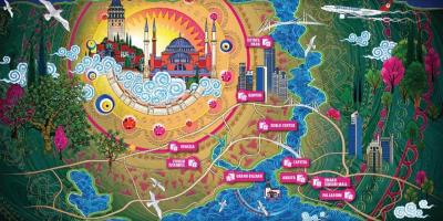 Istanbul shopping centers map