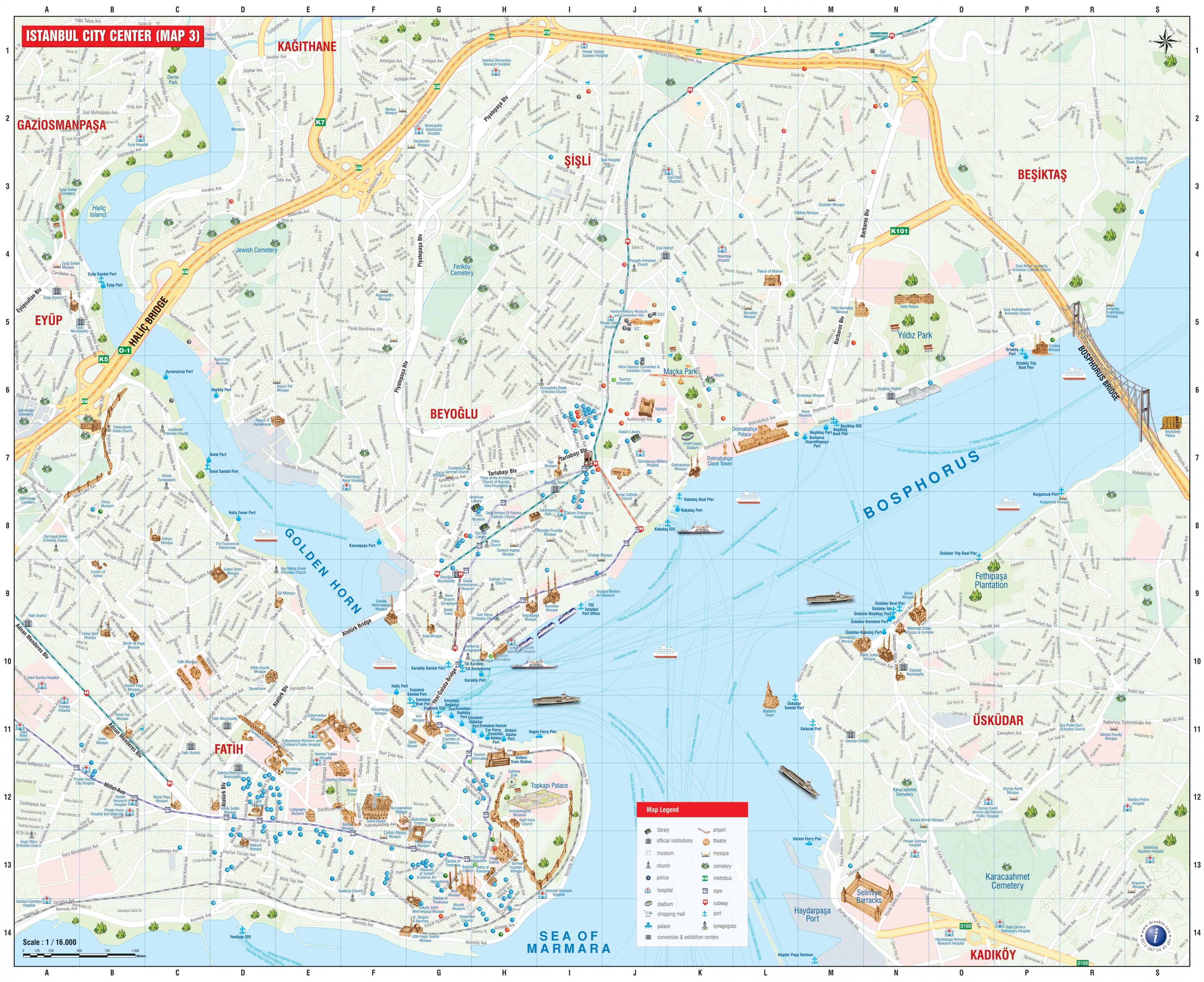 Istanbul City Map 