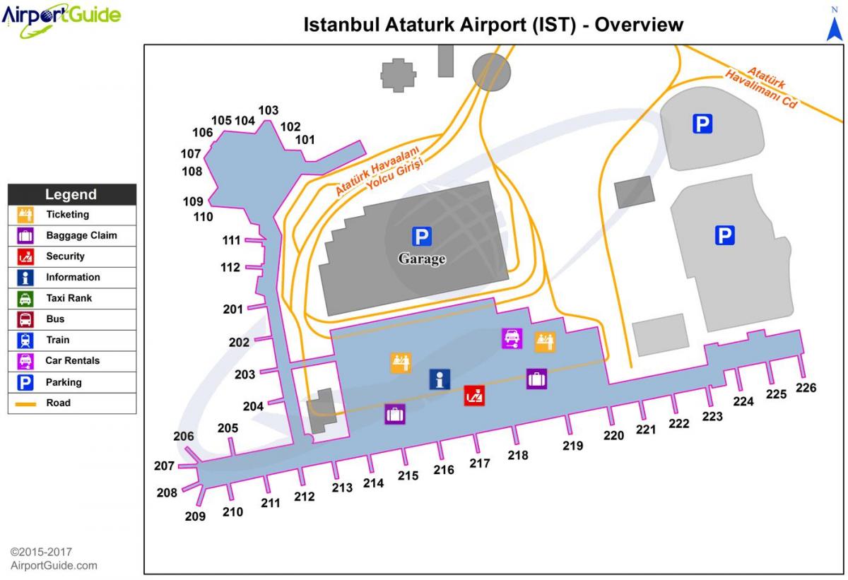 ataturk airport transit map