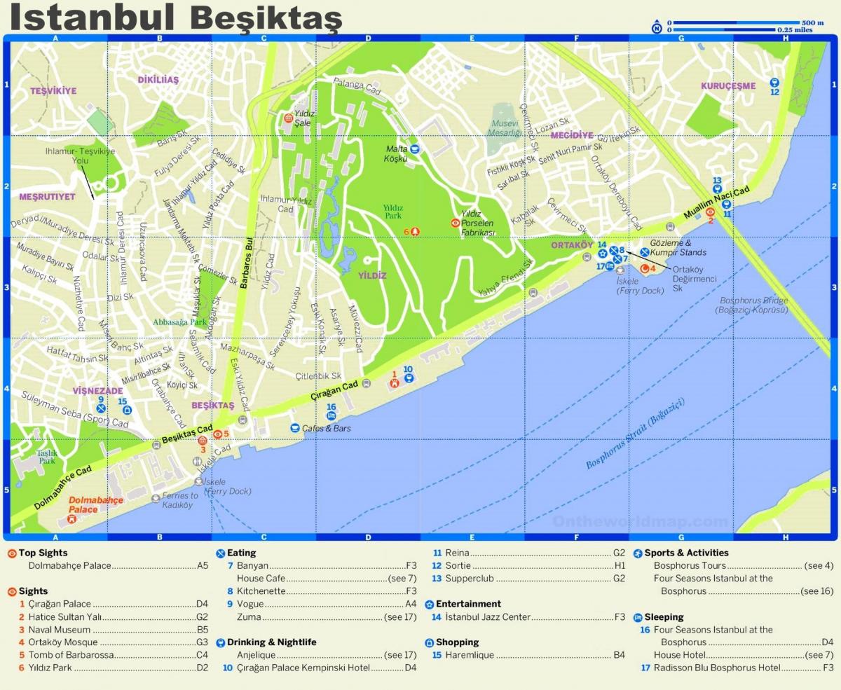 map of besiktas istanbul