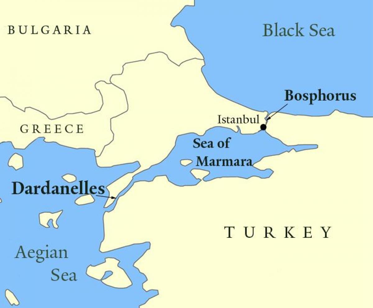 bosphorus map istanbul