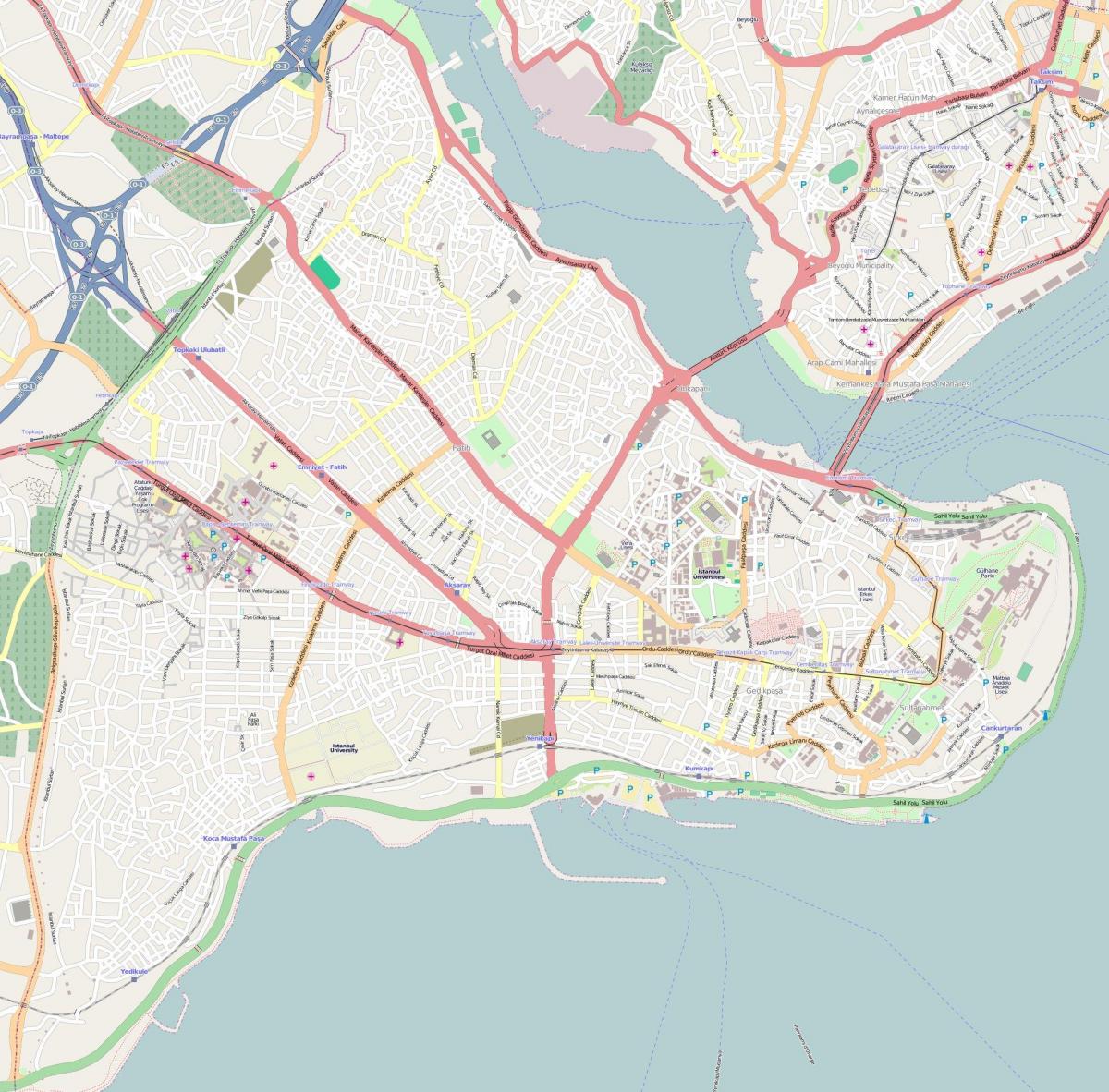 map of fatih district istanbul
