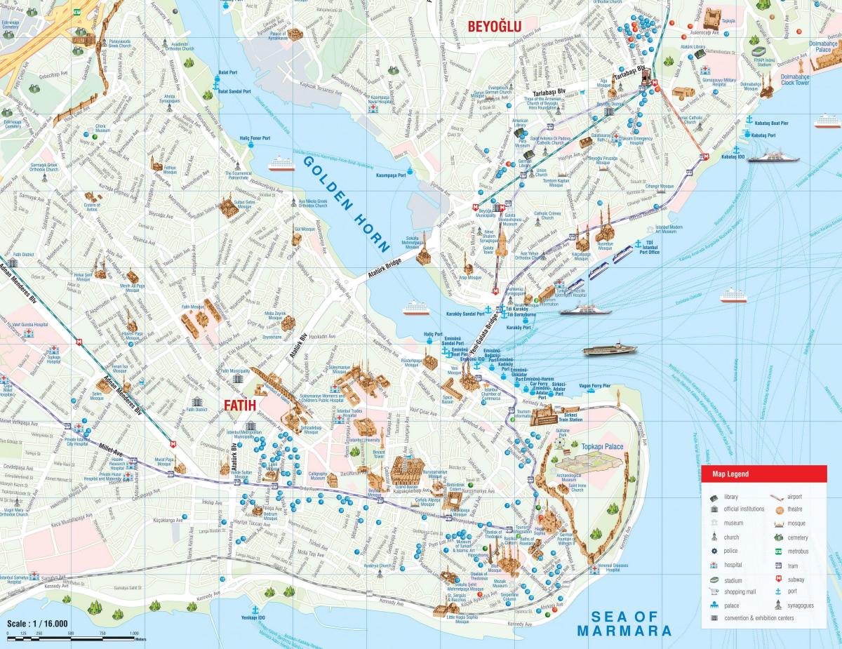istanbul fatih map