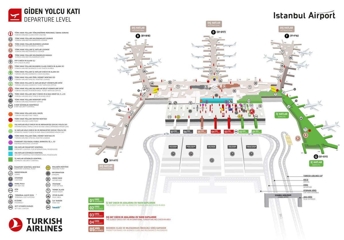 istanbul terminal map