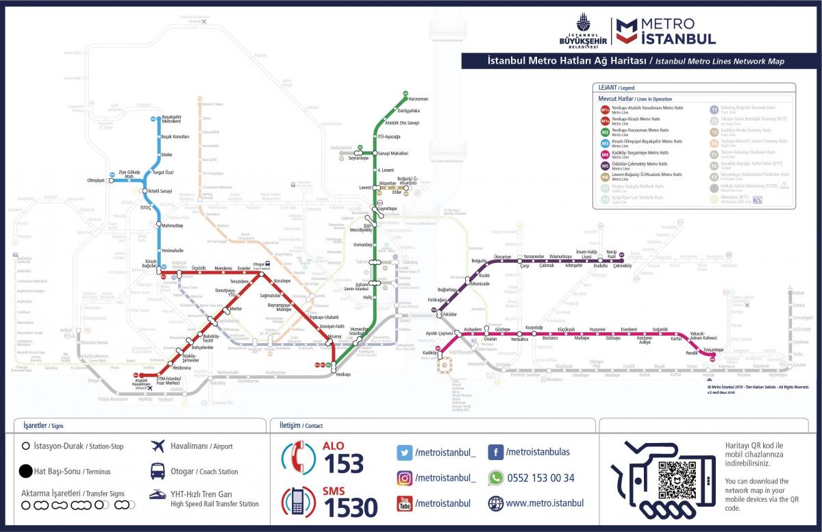 metrobus istanbul map