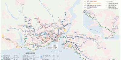Istanbul rapid transit map