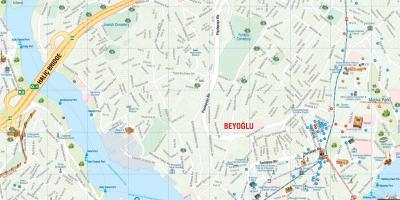 Map of pera istanbul